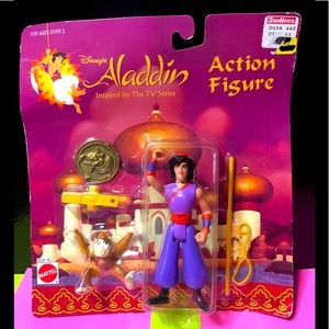 DISNEY’S ALADDIN VTG 90’s Action Figure Set NWT